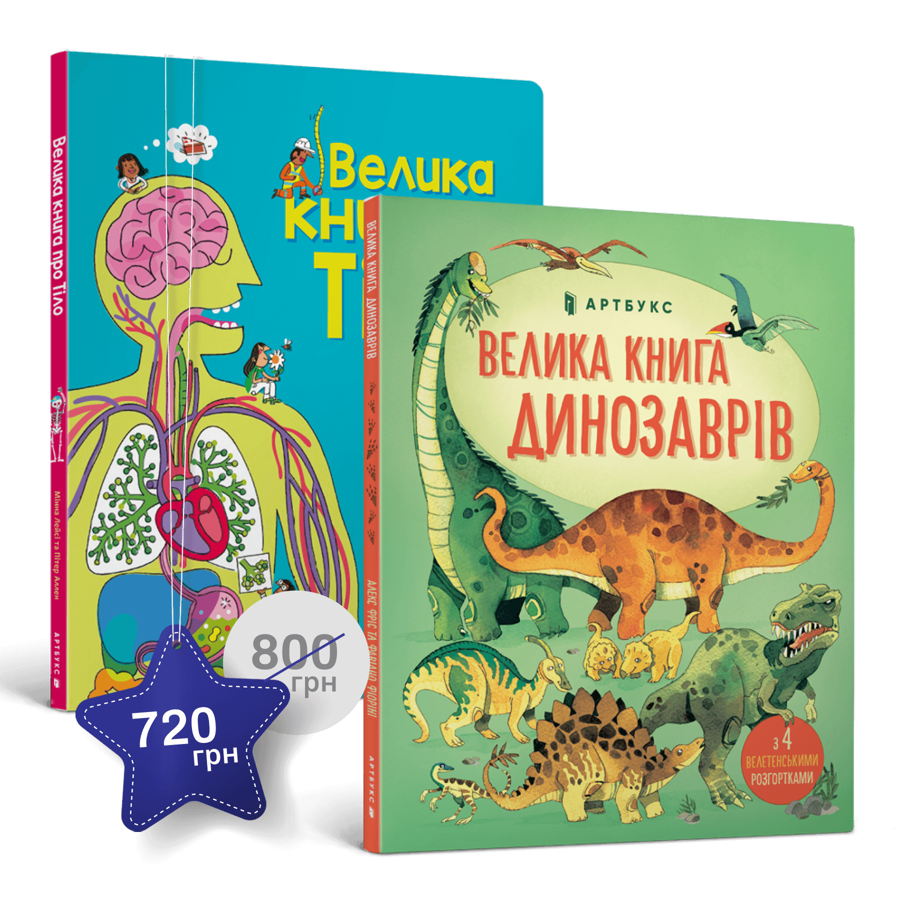 Набір із двох великих книг із розгортками