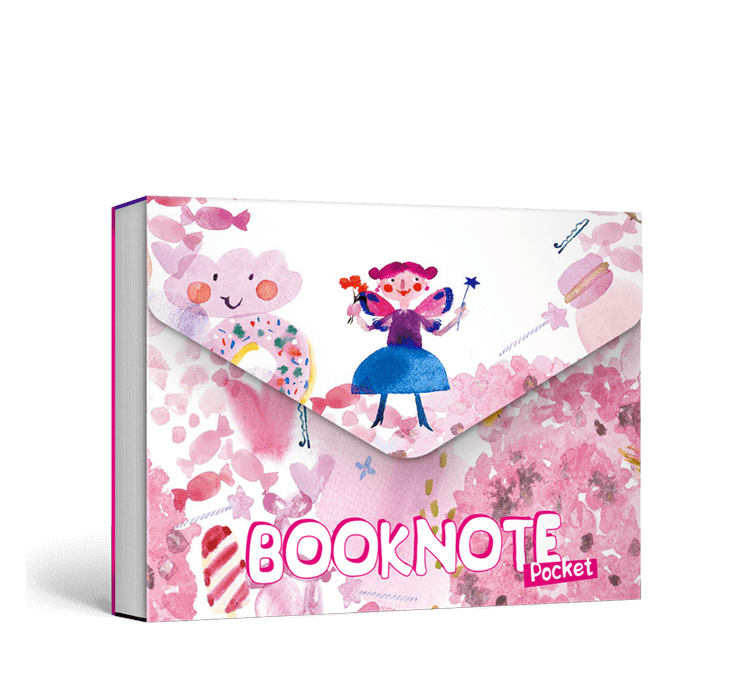 Блокнот "Рожева фея" кишеньковий, серія "Booknote Pocket"