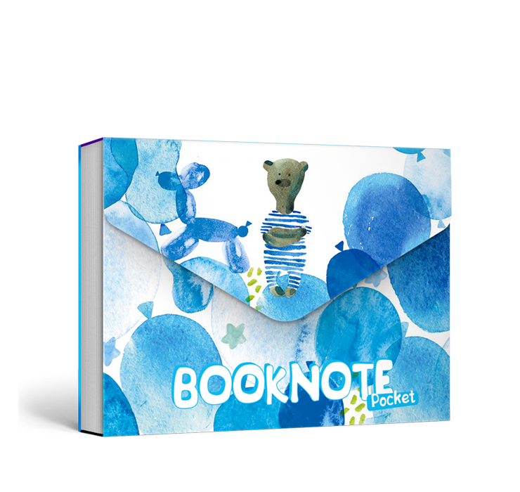 Блокнот "Блакитний ведмедик" кишеньковий, серія "Booknote Pocket"